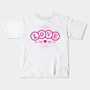 LOVE Concho Cowgirl Boot Kids T-Shirt